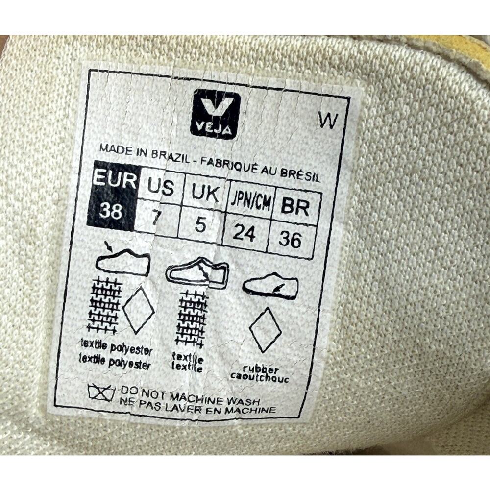 Veja x Madewell SDU Rec-J Sneakers Womens 7 Natural Platine Mesh Low Lace Up - Picture 10 of 10